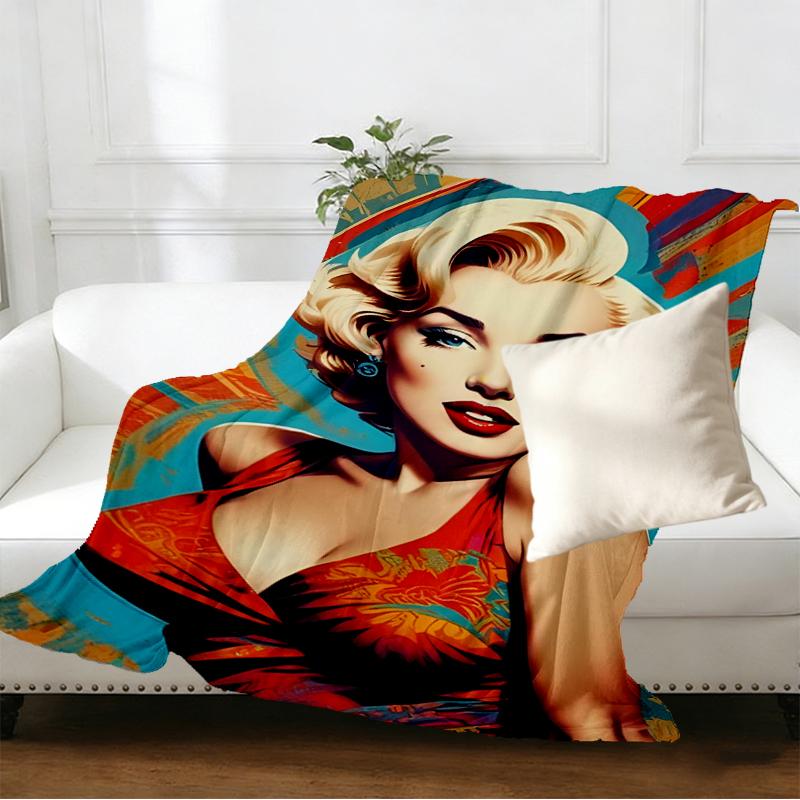 Singer Print Blanket - Soft & Comfortable, for Bedroom, Travel, Sofa, Home Decoration - Birthday Christmas Gift for Friend