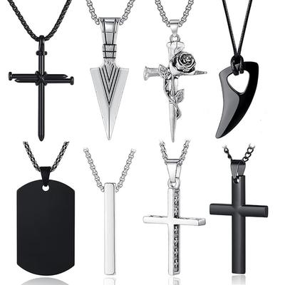 Wind Titanium Steel Necklace Men'S Pendant Hip-Hop Personalized Wear Accessories