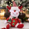Ornaments For Christmas Tree 3 Pieces Santa Claus Snowman Elk Doll Hangable Christmas Tree Decorations For Party Planners Home