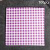 7 Colors Wax Paper Sheets For BBQ Picnic Festival Party Fast Food 100Pcs Greaseproof Paper Liners Sandwich Wrapping Paper