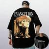 Hot Japan Anime NEON GENESIS EVANGELION Graphic Print T-shirt EVA ASUKA Peripherals Manga Short Sleeve Men Women Casual Oversized Top Summer New Tee