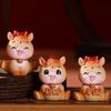 Lifelike Zodiac Horse Mascot Resin Horse Statue Cute Miniature Horse Figures  Table Desk
