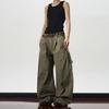 American Retro Deconstruction Design Overalls Men's and Women's Simple and Versatile New Loose Casual Straight Pants