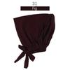 Solid Color Elastic Tie-Back Modal Undercap Hijab Scarf Adjustable Kufi Cap
