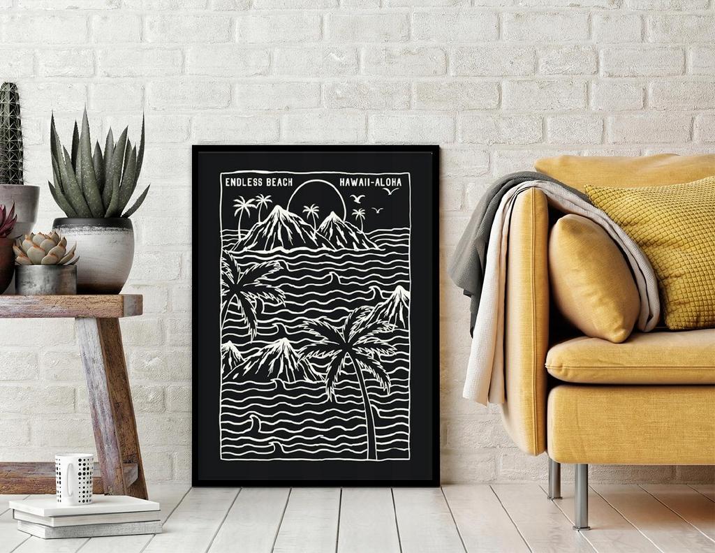 Picture poster In a frame 53x73 cm Hawaii P1086