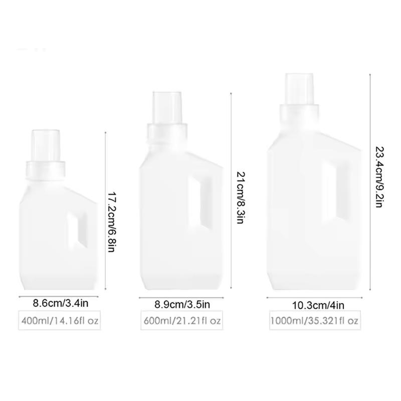 1000ml Household Softener Laundry Detergent Bottles Storage Container Shampoo Shower Detergent Dispenser