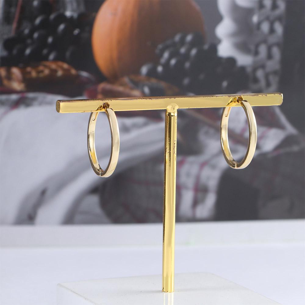 

Girls Women Geometric Hoop Earrings Fashion Jewelry Korean Style Earrings Female Hoop Earrings