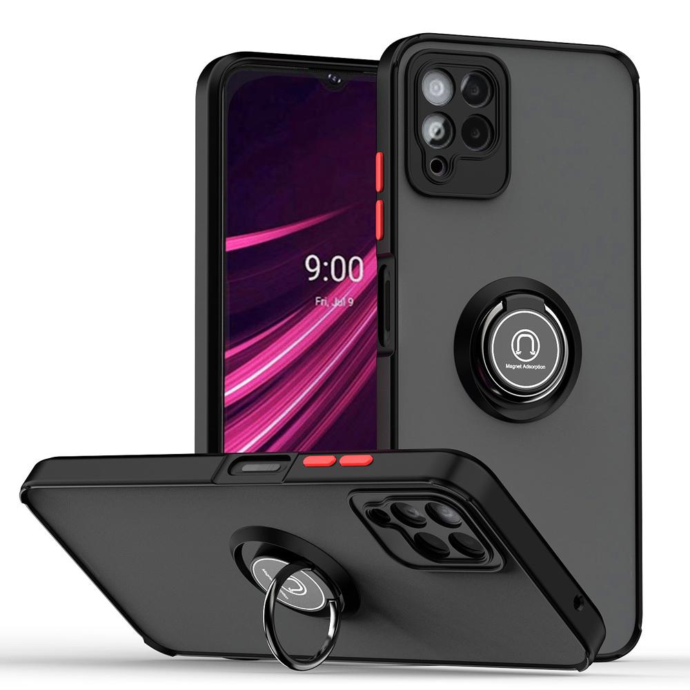

Shockproof Car Holder Ring Cover for T-MOBILE Revvl 6 Pro 5G Case Coque TPU Bumper Fundas Protective Shell for REVVL V Plus Case REVVL V Plus 5G