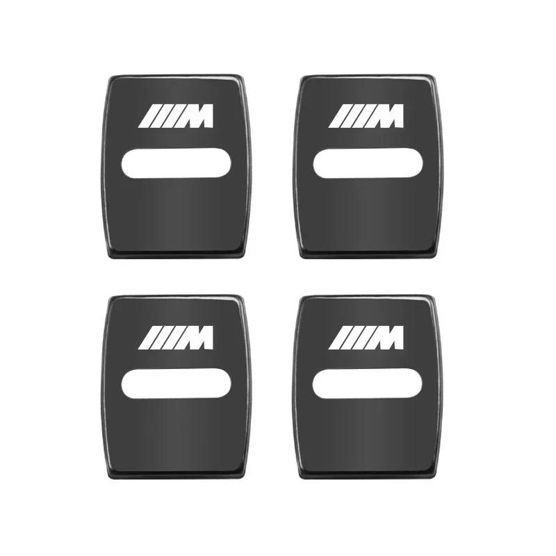 BAGV1 Car Sticker 4Pcs Titanium Alloy Car Door Lock Protective Cover For BMW E46 E90 E60 F30 F10 E39 E36 F20 G20 G30 E92 E87 E91 X5 E7