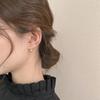 Korean Minimalist S925 Silver Water Drop Earrings - Two-Way Wear for Women