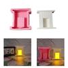 European Fireplaces Tealight Candle Holder Resin Mold 3D Candlestick Epoxy Silicone Molds for Party Dinner Table Decors