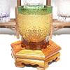 Japanese Edo Kiriko Hand-Carved Crystal Whiskey Glass