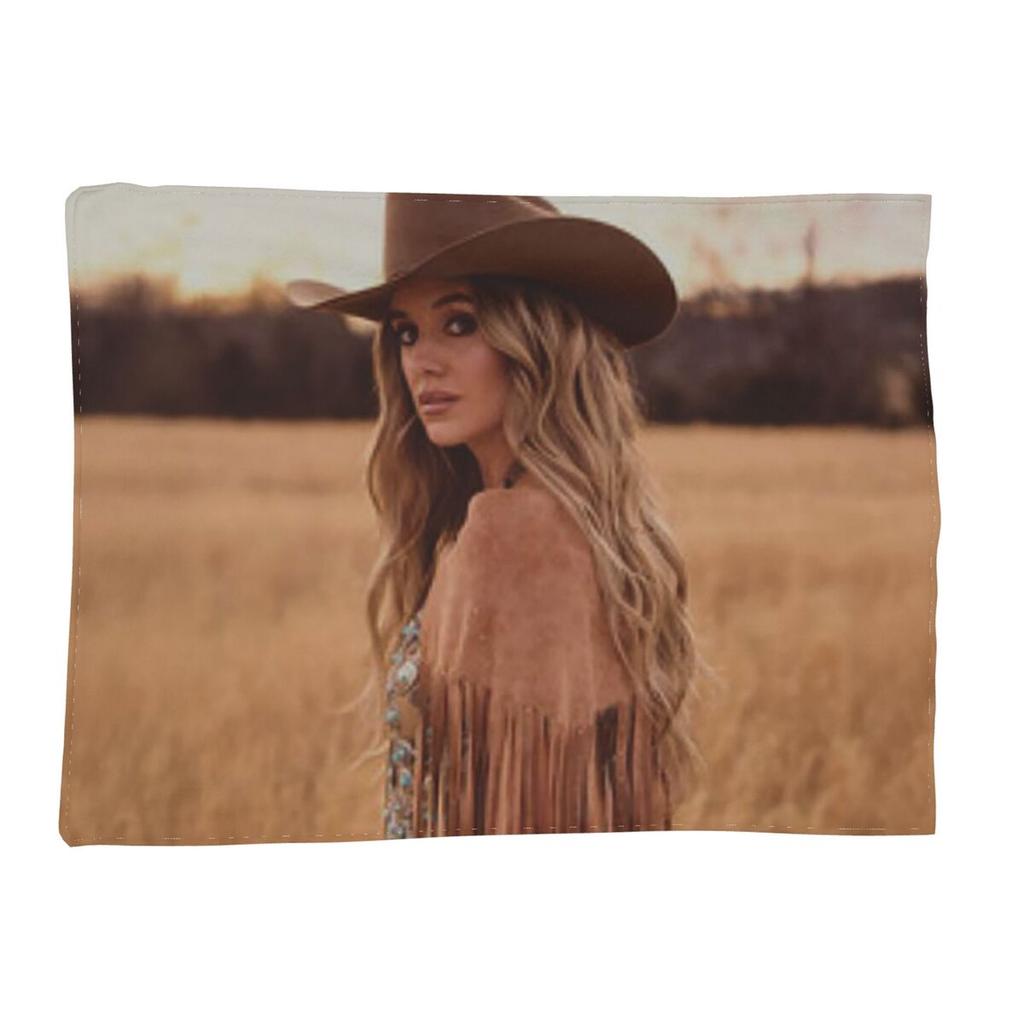 Lainey Wilson - Country's Cool Again Porträt-Decke Weiche Flanell-Kuscheldecke Plüsch für Bett Wohnzimmer Picknick Reisen Sofa