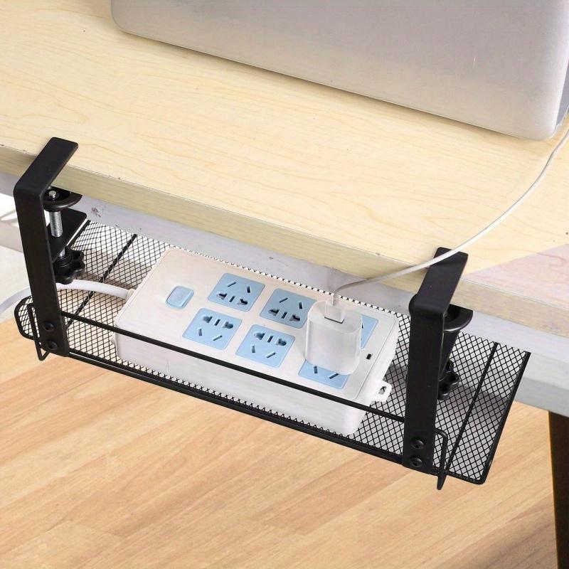 

1PC Under Desk Cable Organizer Metal Desk Cable Management Cable Holder for Home Metal Cable Tray Basket for Desk Accessories чорний