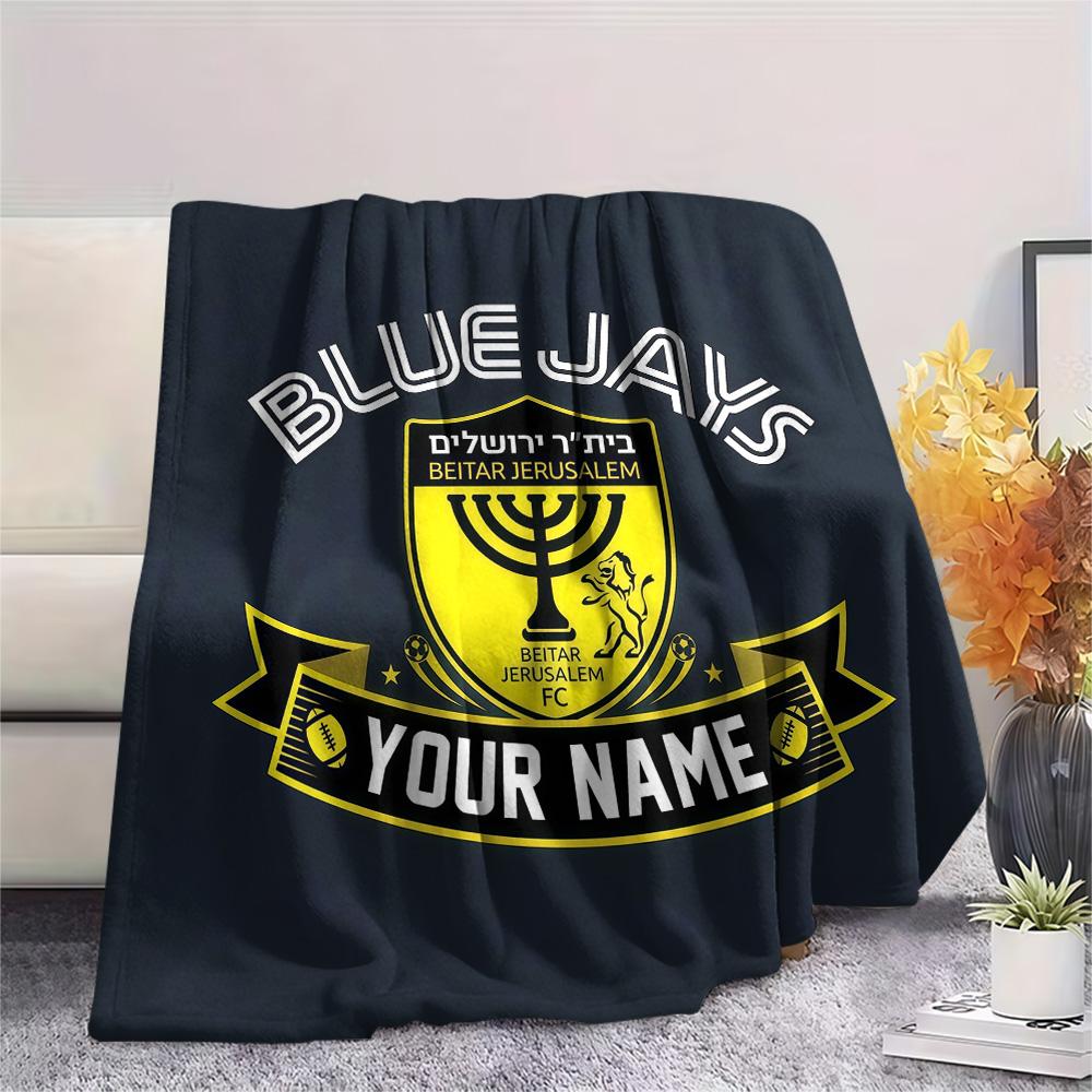 Custom Name Beitar Jerusalem Flannel Blanket, High Quality Comfortable for All Seasons, Home Decor, Warmth and Comfort
