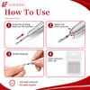 10PCS Drop Shape Nail Milling Cutters Fine Grit Diamond Nail Drill Bit Set for Nail Prep Shaping Cuticle Cleaning Nail File Bit Sets Universal 2.35mm