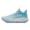 LiNing Sonic 9 Low Slip Resistant Durable Basketball Shoes Kids Sneaker Light-Blue ABPR053-3