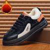 Winter Large Size Warm Men's Shoes Padded Low Top Work Boots Men's Casual Tide Shoes Sneakers Sports Cotton Shoes Comfortable Versatile Shoes