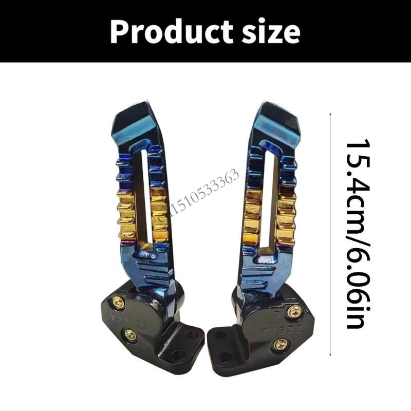 090E Motorbike Accessory Foot Pedal Footrests Easy Installation Footrest Pedal for 150cc 125cc Motorcycle Foot Pegs Universal