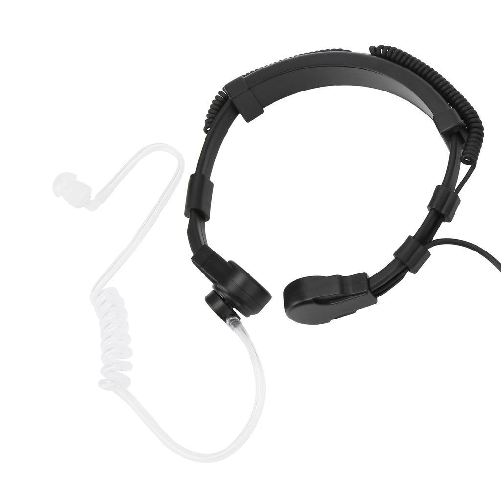 Throat Earpiece Headset Air Acoustic Tube Throat Vibration PTT Mic Headset for UV9R Plus BF9700 BFA58