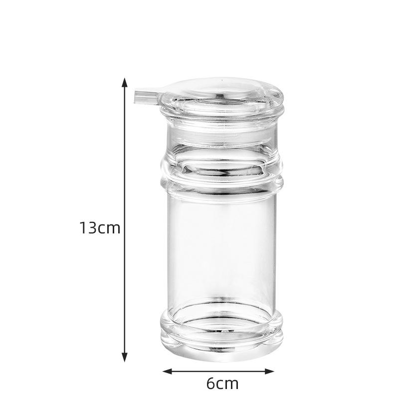Clear Acrylic Seasoning Oil Bottle Portable Plastic Spice Jar Salt Shaker BBQ Pepper Dispenser Soy Vinegar Cruet Kitchen Tools