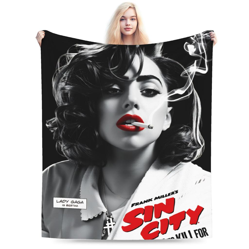 Lady Gaga The Mayhem Ball 2025 UK Tour Blankets  Warm Soft Street Trend Plush Throw Blanket For Girls Boys Bedspread Bed Cover