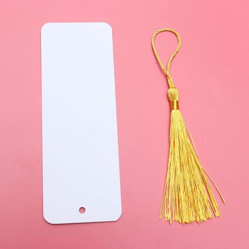 Crafts for Project Blank Bookmarks Thick Paper Bookmarks Colorful Tassels Crafts