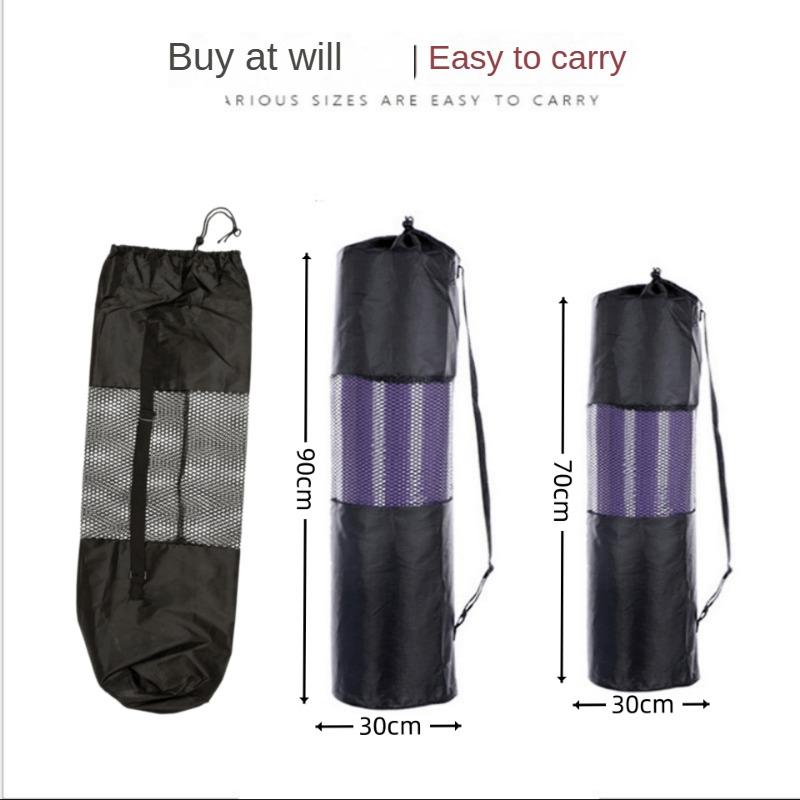 Lightweight Oxford Cloth Yoga Net Case Wear-resistant Yoga Mat Case Adjustable Size Carrier Pocket Foldable Washable Fitness Pouch