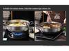 Yin-Yang Verdickter Edelstahl Hot Pot mit Deckel - Klare Suppe Shabu-Shabu Flachboden-Design, Kompatibel mit Gewerbeinduktionskochfeldern