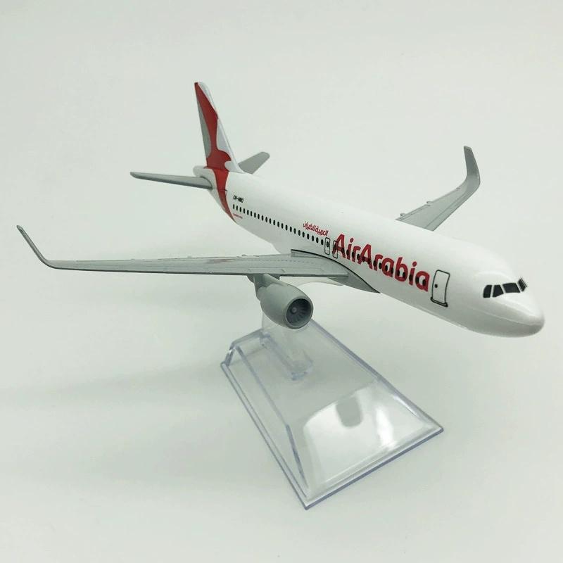 16cm Air Arabia Airbus 320 Airplane Model Metal alloy Diecast Collection Souvenir Plane Toy 1/400 Scale Planes
