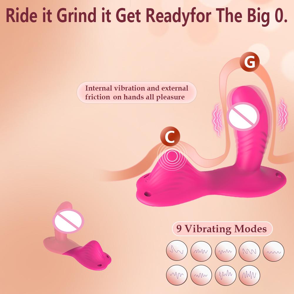 Sitz- und Fahrvibrator APP-Steuerung G-Punkt-Massagegerät Klitorisstimulator Dildo Analplug Vaginaler Orgasmus Masturbation Erwachsene Wasserdicht Sexspielzeug Paare