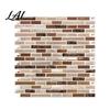 Rental Friendly Wall Decor 3D Gel Faux Mosaic Stickers Easy Peel & Stick Backsplash Tile Decorative Adhesive Sheets Vintage Brick Wallpaper