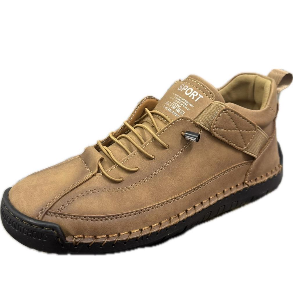 Autumn and Winter Popular Foreign Trade Large Size Men's Medium Help Martin Boots Outdoor Casual Shoes Tooling Hand-stitched Men's Shoes