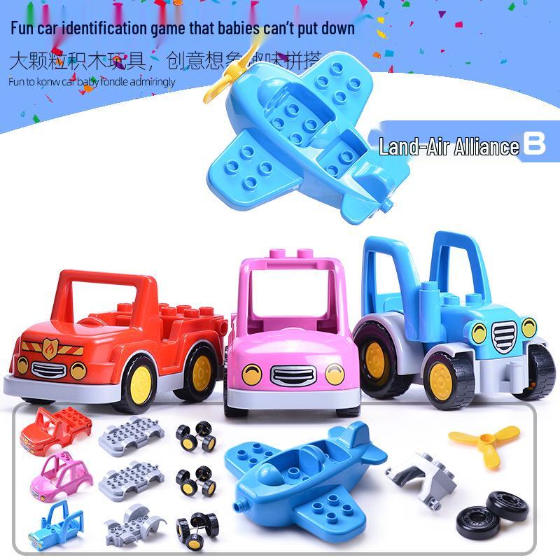 Gergely Large Particle Car & Airplane Model Interlocking Building Blocks Accessories