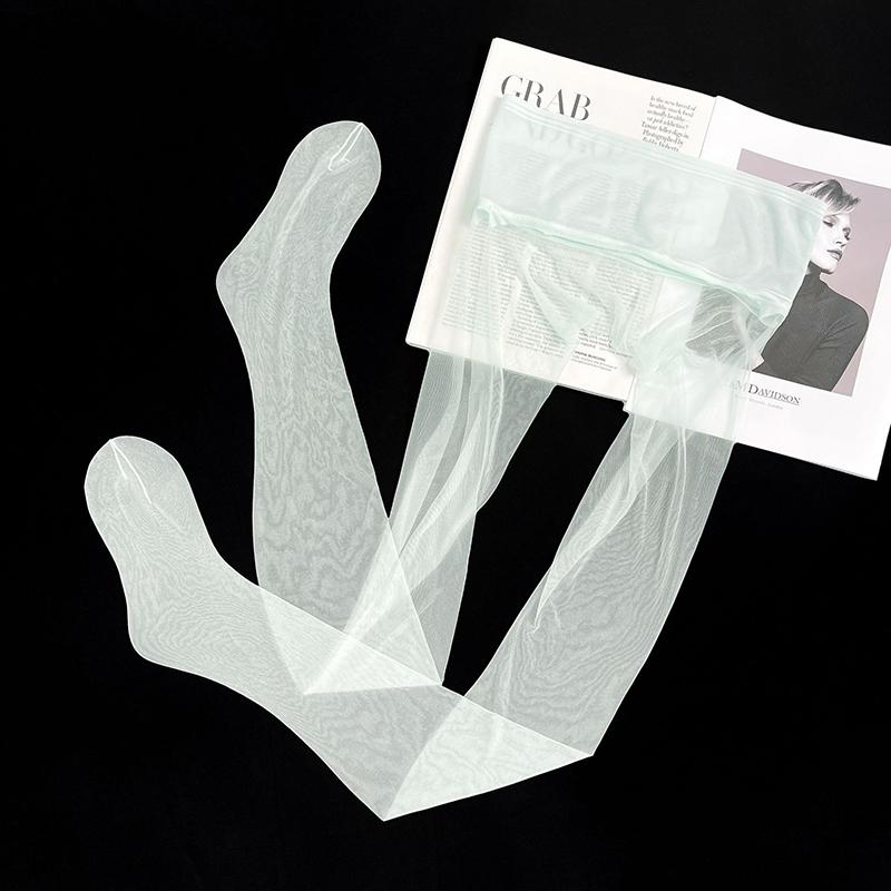 

Женские зеленые сетчатые прозрачные колготки летние тонкие бесшовные чулки прозрачные сексуальные уличные базовые колготки Y2K колготки One Size