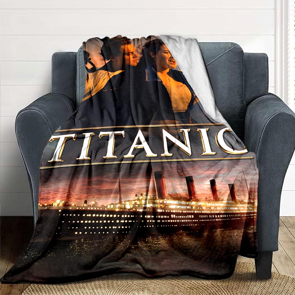 Love Titanic Blanket Soft Throw Blanket For Home Bedroom Bed Sofa Travel Office Solid Christmas Blanket