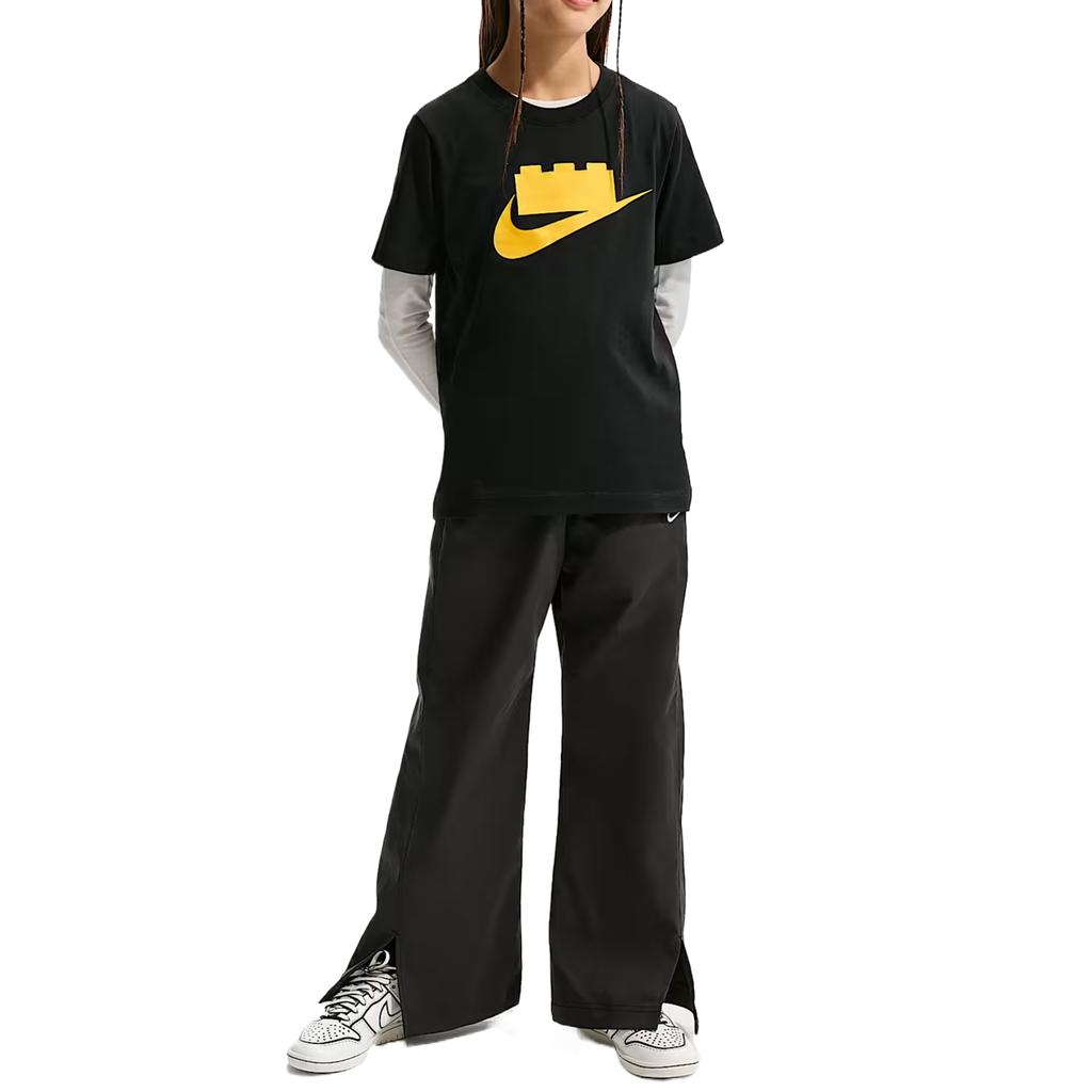 Nike X LEGO Collaboration T-Shirt Collection Round Neck Soft Lightweight Kids Tops Black II5198-010