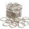 Accuprints 1 Inch(32 Mm) 50 Pack Loose Leaf Binder Rings, Nickel Plated Steel Binder Rings, Keychain Key Rings, Metal Ri