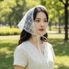 Floral Lace Hair Scarf Retro Triangle Scarf Party Headscarf  Korean Fashion
