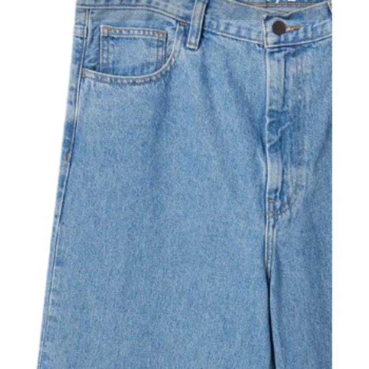 Carhartt WIP Classic Square Logo Stone Wash Wide Leg Jeans Women Jeans CHXJN035892AP