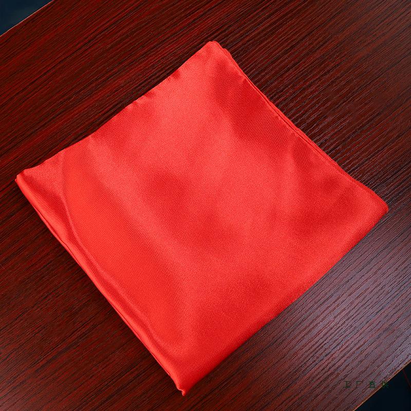 Buddha and Bodhisattva Statue with Red Silk Cloth Covering for Head and Body