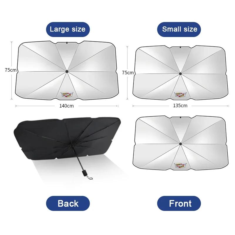 Car Interior Sunshade Umbrella Front Windshield Protection Cover for Cadillac ATS CTS SRX Escalade BLS XT5 Deville XTS DTS XT4