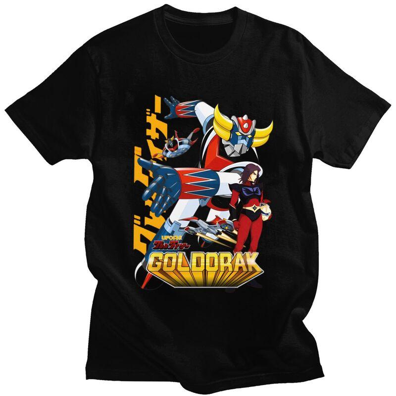 

Custom Classic Goldrake UFO Robot Grendizer T Shirts Men Goldorak Anime T-shirt Streetwear Tee 100% Cotton Slim Fit Tshirt Me... S разноцветный