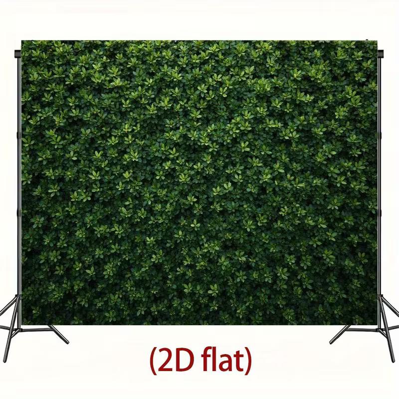 2D Greenery Backdrop - Natural Plant Leaf Photography Background for Party