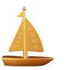 Brass Smooth Sailing Ship Ornament