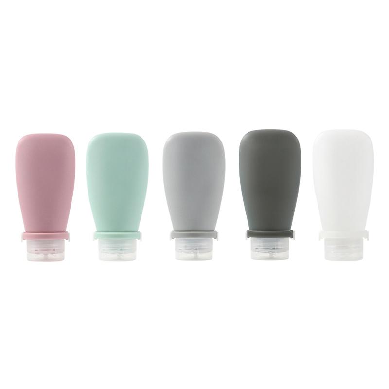 30/60/90ml Silicone Travel Bottles – Leak-Proof, Squeezable, Refillable Containers for Lotion, Soap, and Liquids