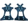 Outdoor 10-Tooth Ice Cleats - Anti-Slip Snow Shoe Covers with 10 Spikes for Skiing, Wear-Resistant for Ice and Snow Surfaces