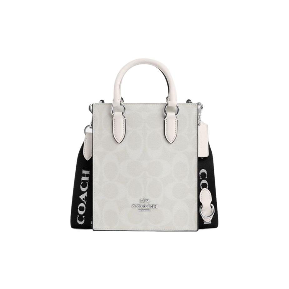 Coach Signature Canvas Mini North South Tote Bag CP011-SVVS5 Basic Set (Bag+Dust Bag)