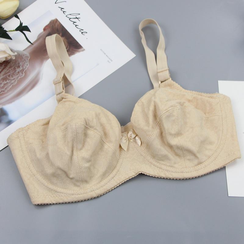 Bra Large Size Glossy Bra Comfortable Cooling Women's Bra Adjustment Underwear New Products