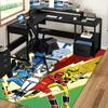 1pc Power Rangers Lightning Bolts Chair Mat - Anime Cartoon Design, Non-Slip Carpet for Office, Home Decor, Living Room, Bedroom, Game Room - Perfect